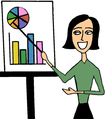 Women doing Presentation with Charts and Graphs