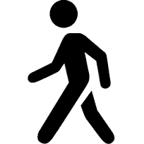 Walking Symbol for Foot Traffic