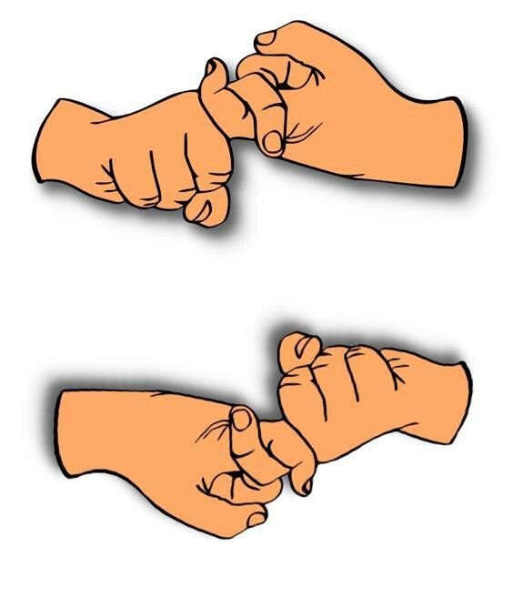 Sign Language Hand Symbols for Friendship