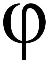 Phi Symbol for the Golden Ration