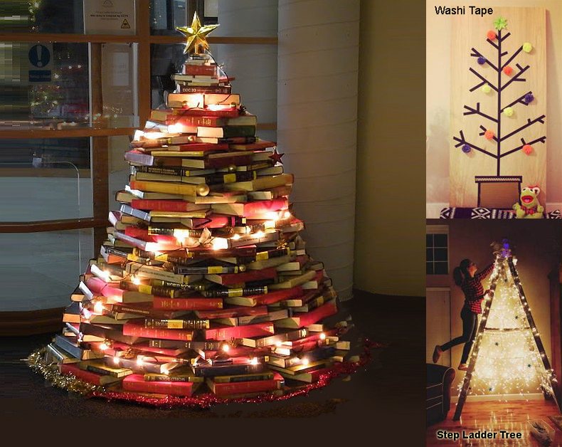 Stack of Books Cristmas Tree