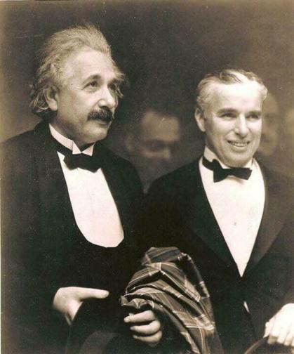 Albert Einstein and Charlie Chaplin